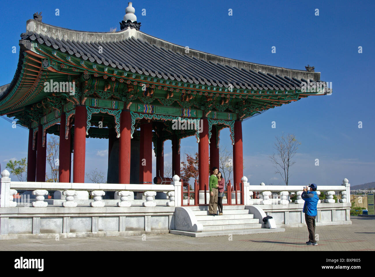 Bell-Pavillon im Imjingak Park, demilitarisierte Zone, South Korea Stockfoto