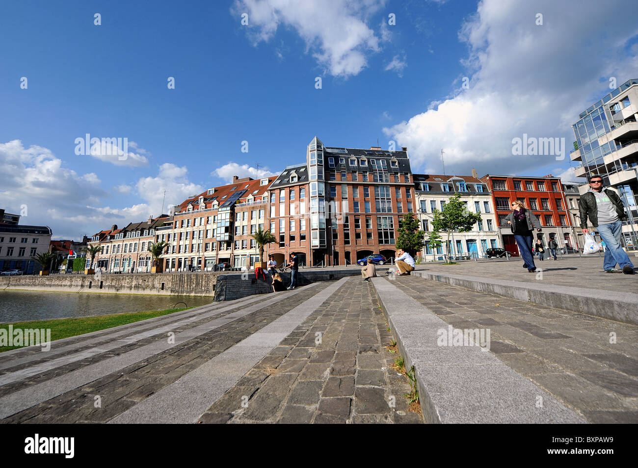 Lille (59): Quai du Wault Stockfoto