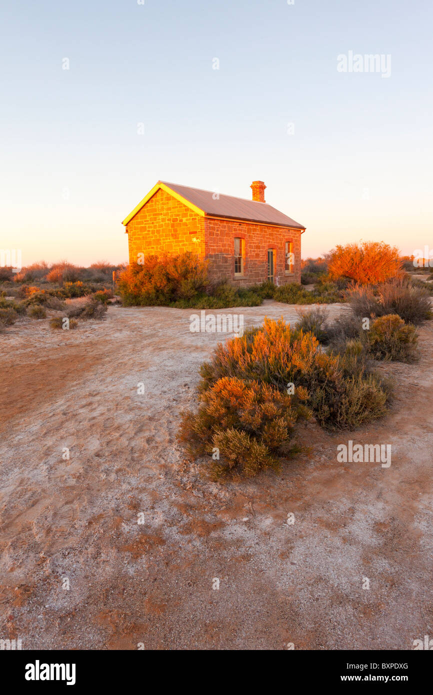 Der Lokführer-Hütte bei Coward Springs auf der alten Ghan Railway im Outback South Australia Stockfoto