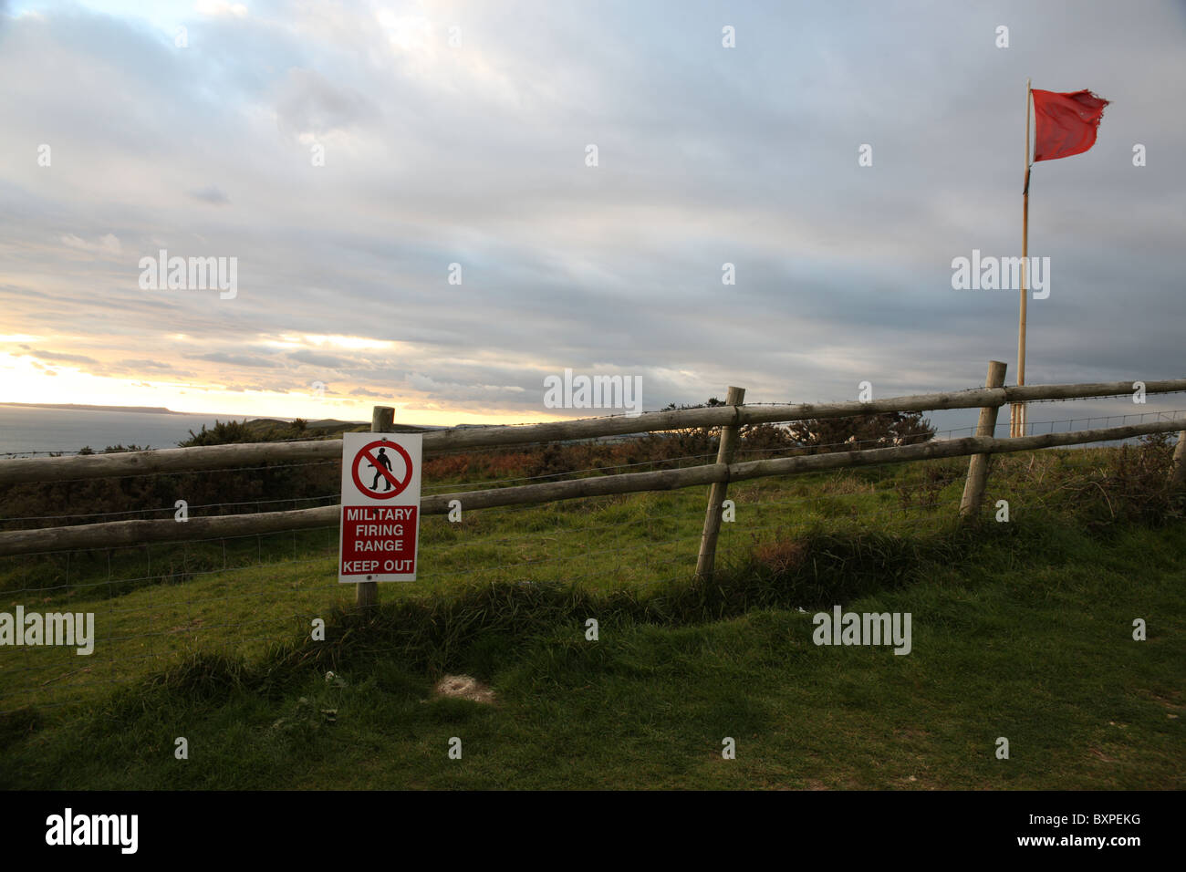 Britischen militärischen Schießplatz Stockfoto