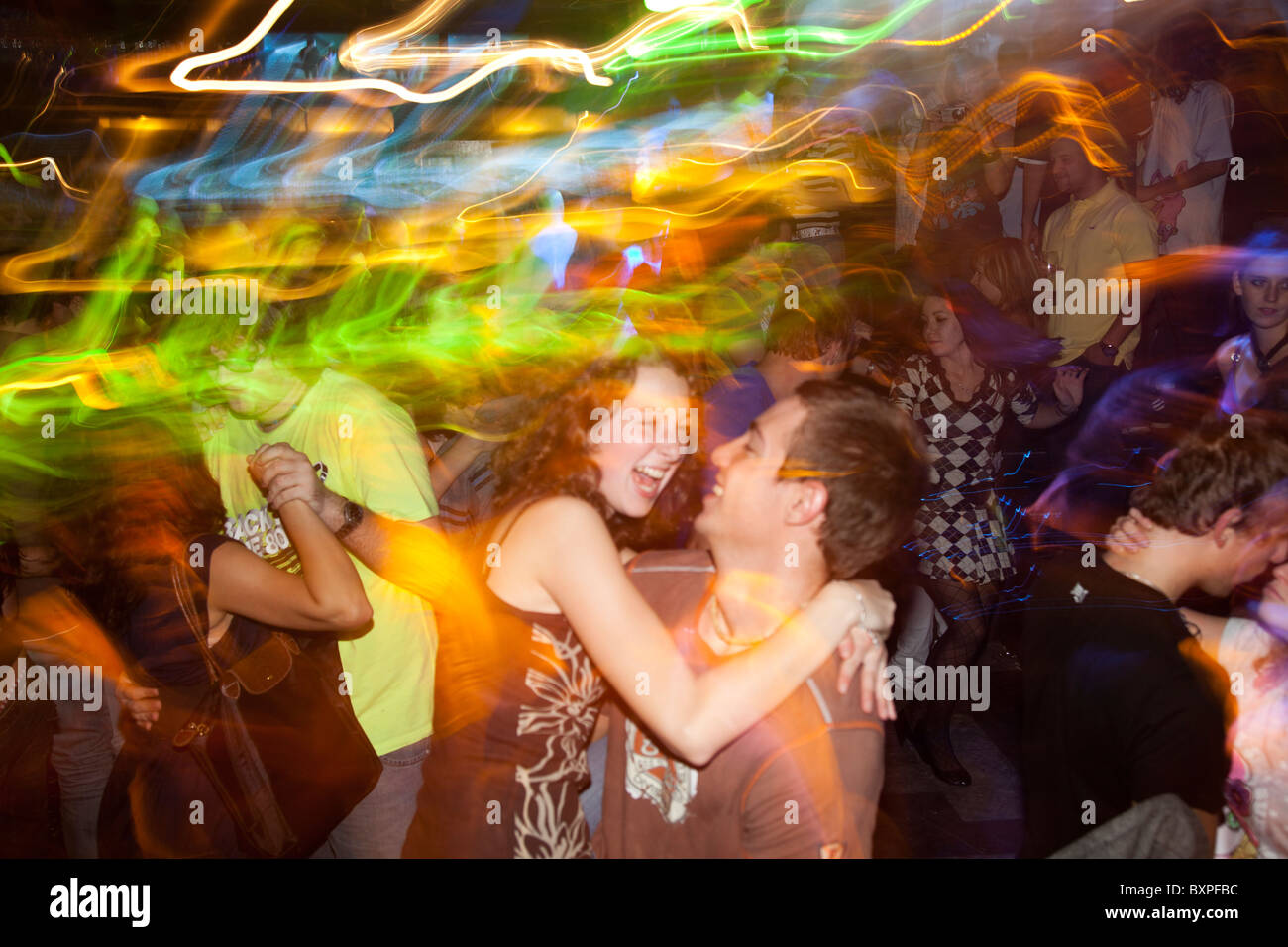 Nachtleben, Prag, Tschechische Republik Stockfoto