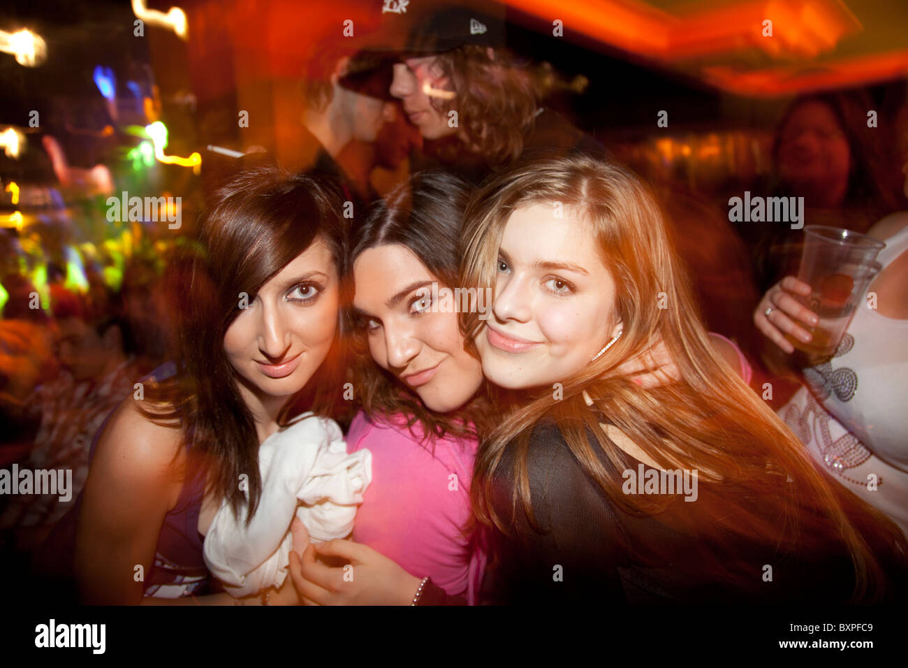 Nachtleben, Prag, Tschechische Republik Stockfoto