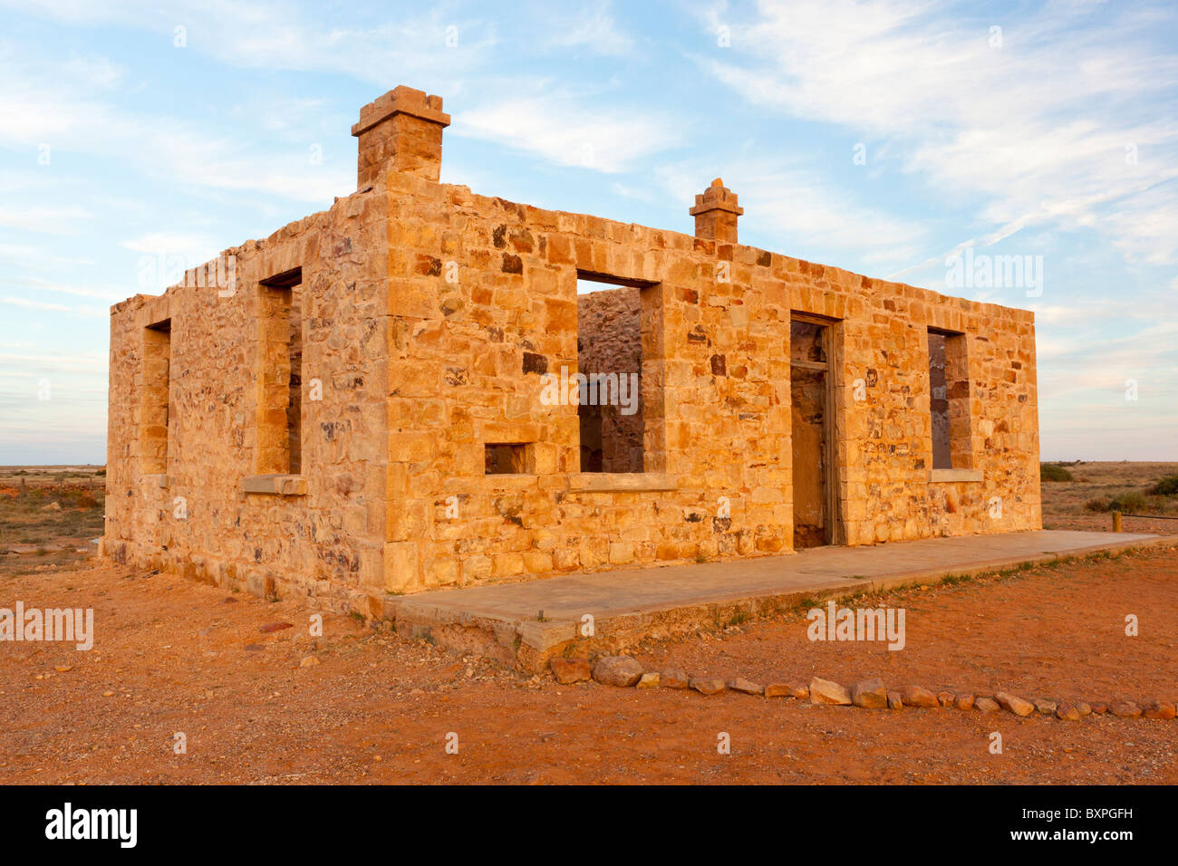 Ruinen von der Farina Postamt in Süd-Australien outback Stockfoto