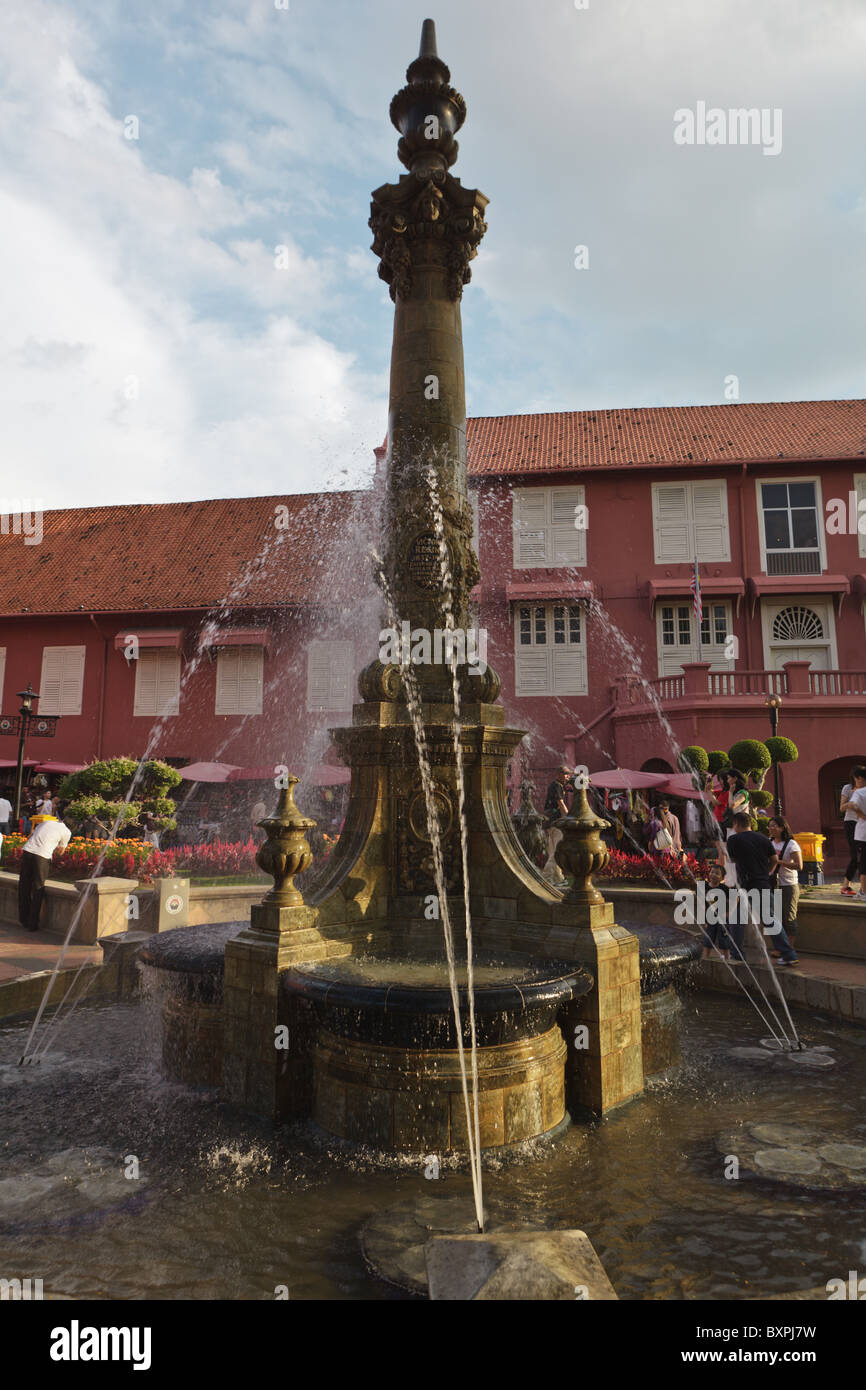 Königin Victoria Diamond Jubilee Brunnen wurde 1904 von den Leuten von Malacca nach ihrer Majestät 60. Anniv Gedenken errichtet. Stockfoto