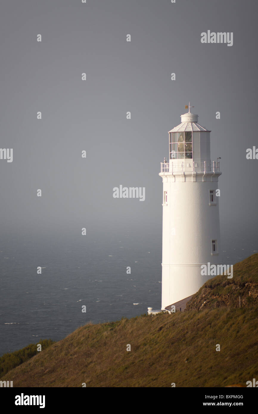 Trevose Head Leuchtturm, Cornwall England UK Stockfoto