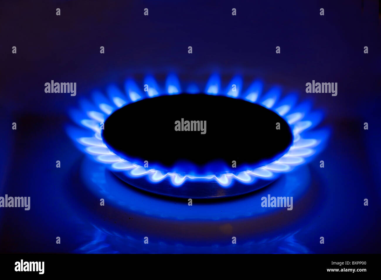 Gasflamme Stockfoto