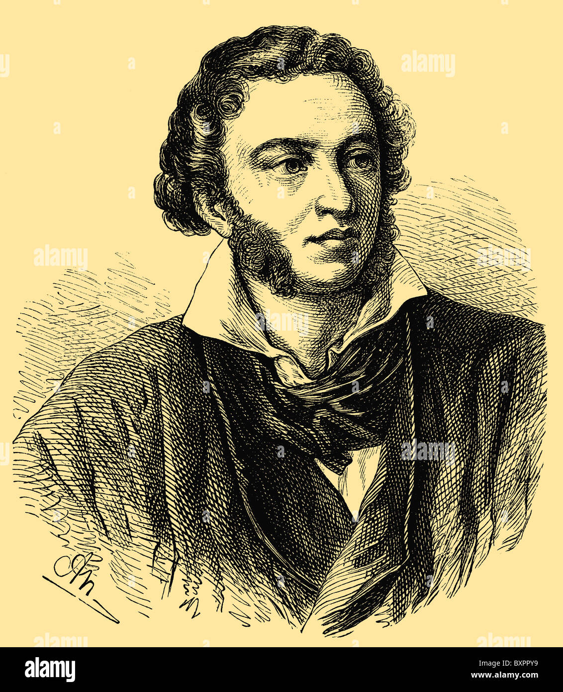 Alexander Sergejewitsch Puschkin (1799 – 1837), russischer Dichter Stockfoto