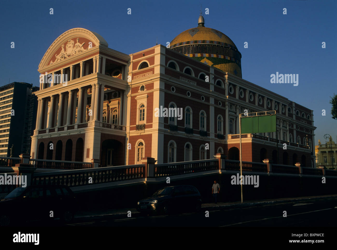 Anzeigen von Amazon Theater (1896). MANAUS Bundesstaat Amazonas.BRAZIL (Amazon). Stockfoto