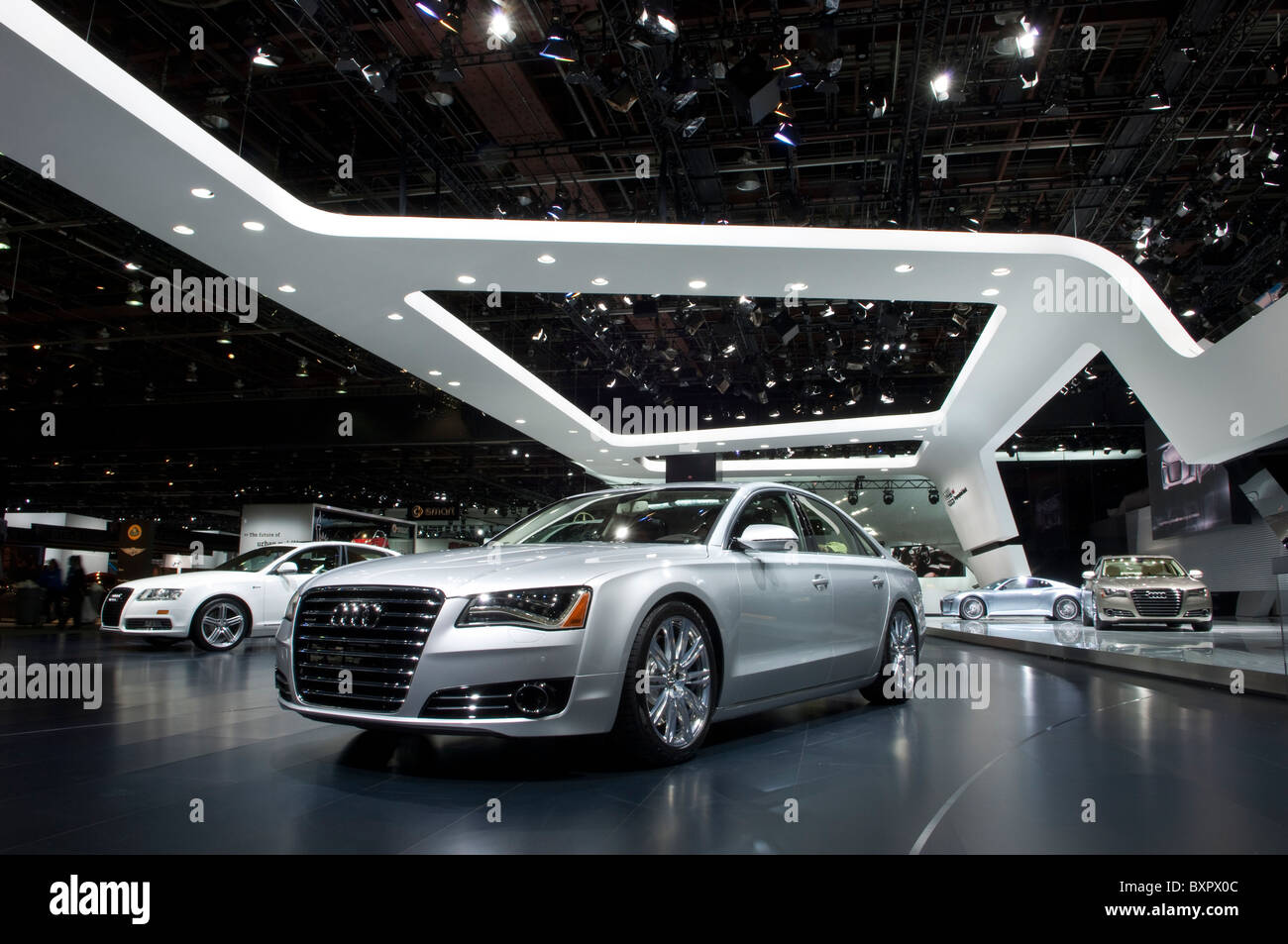 Audi A8 in der 2010 North American International Auto Show in Detroit Stockfoto