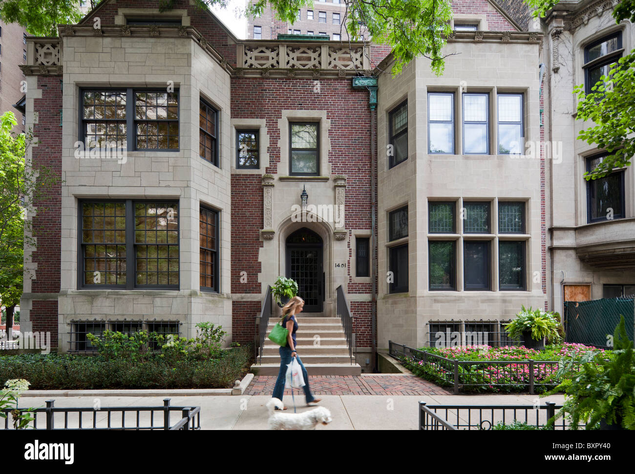 John L. Fortune Haus, 1451 Astor Street, Chicago, Illinois, USA Stockfoto