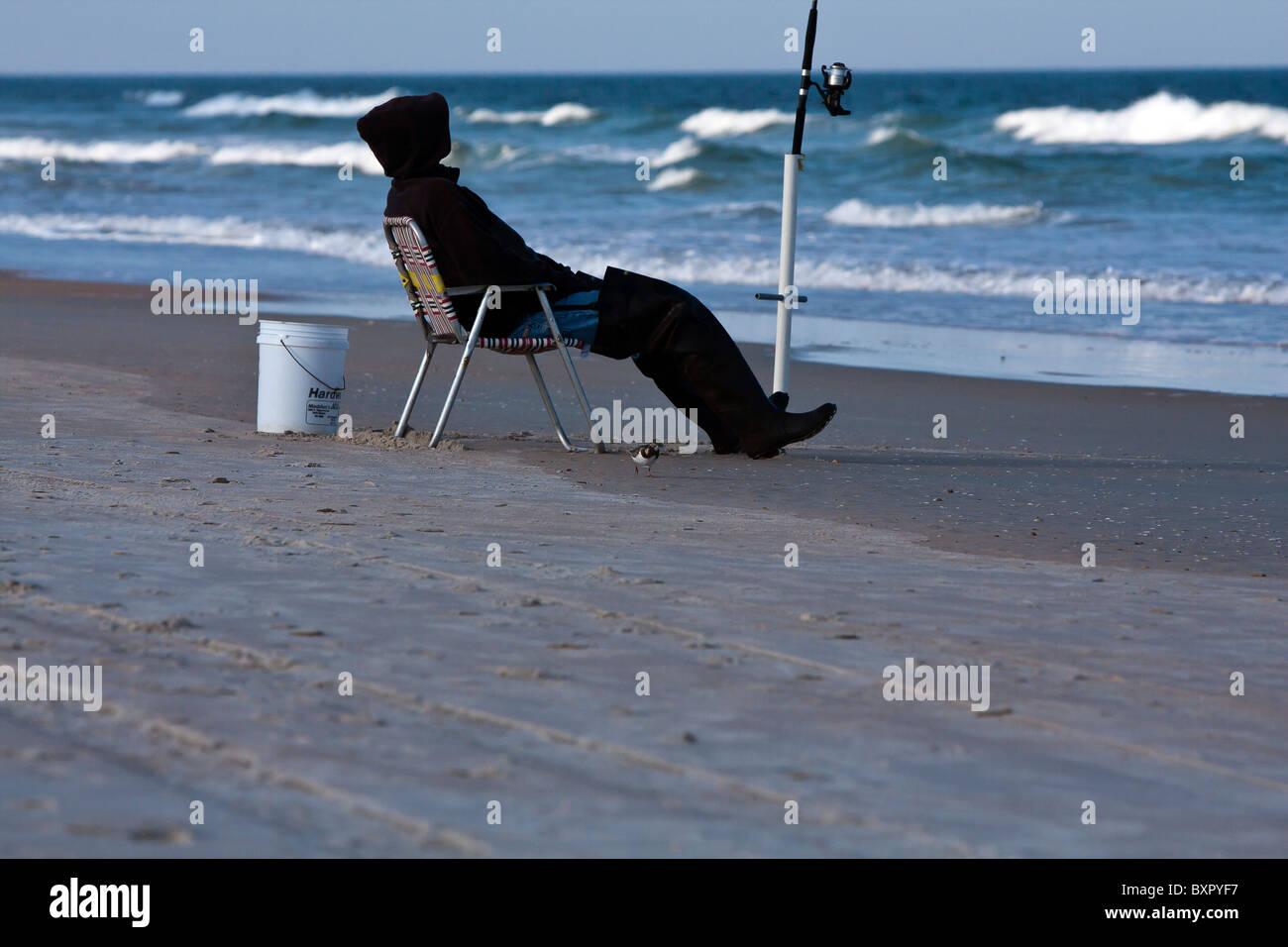 Florida Strand Brandungsangeln Stockfoto