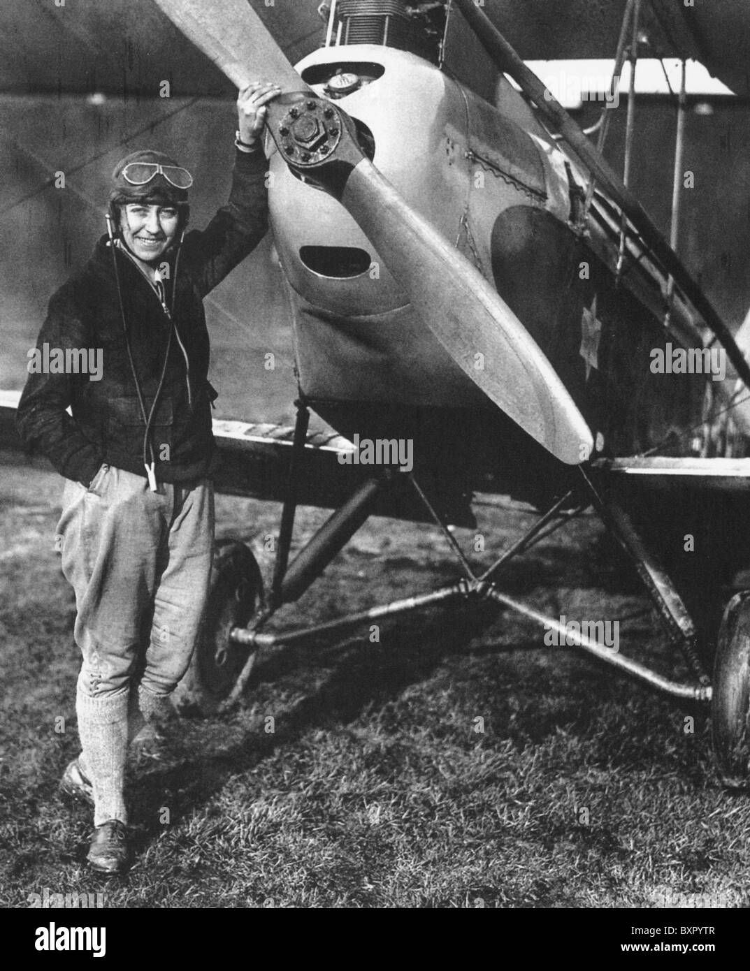 AMY JOHNSON (1903-1941) wegweisende englische Flieger Stockfoto