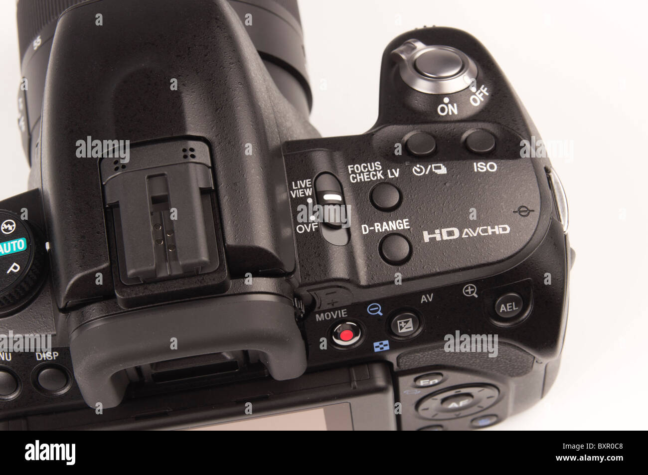 Sony Alpha 580 Kamera (2010) - digitale SLR - steuert Stockfoto