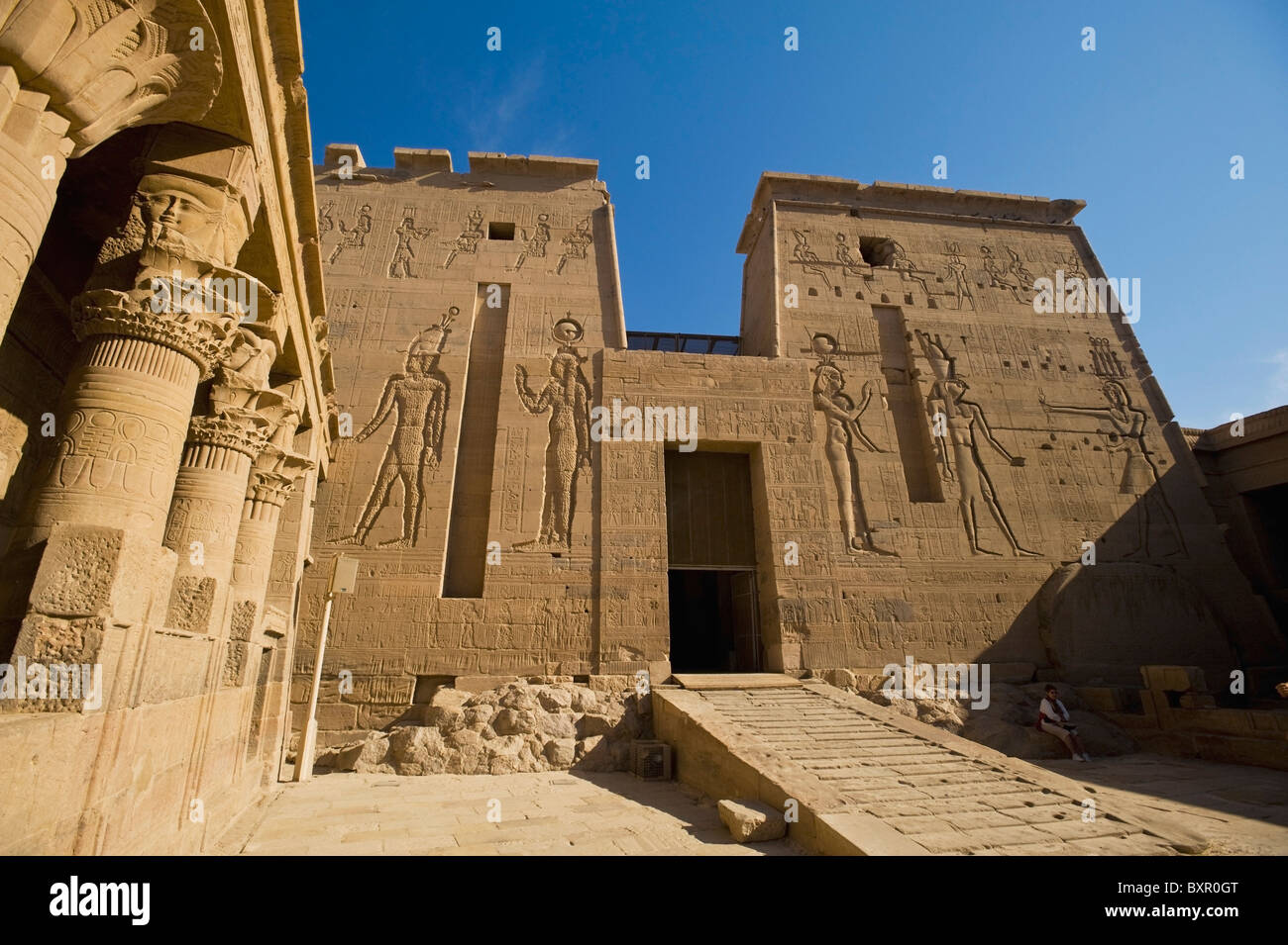 Tempel der Isis Stockfoto