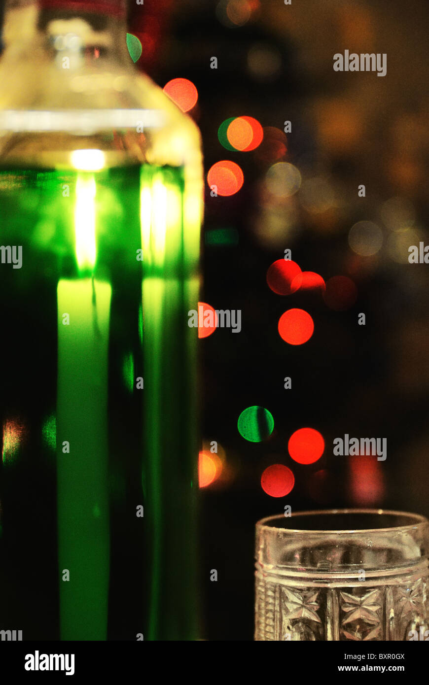 Absinth-Nacht Stockfoto