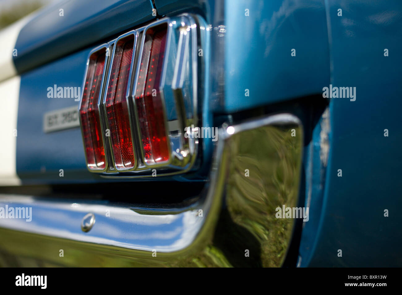 Detail eines Jahrgangs Mustang Stockfoto