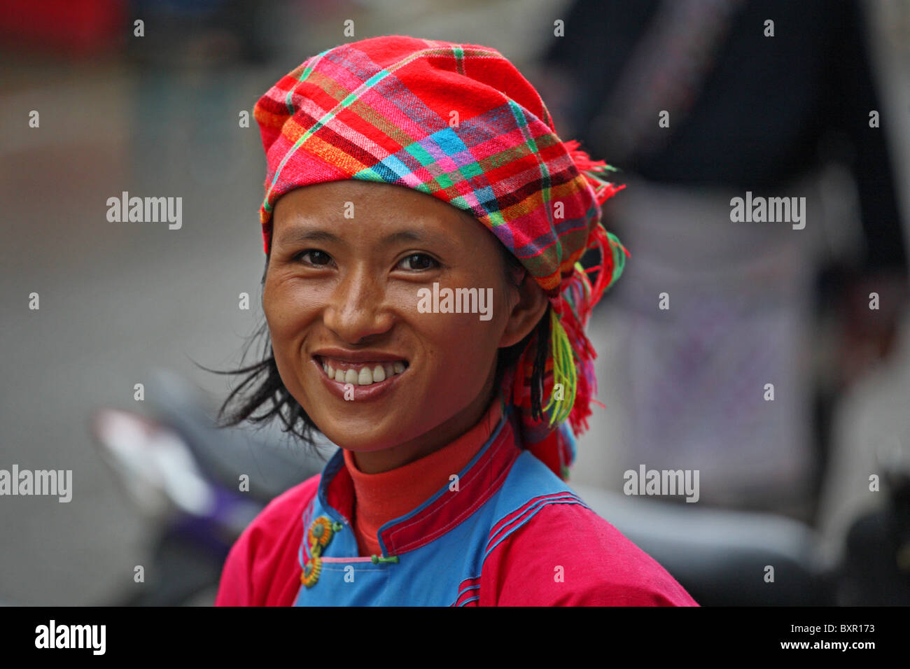 Flower Hmong hill Tribe ethnische Minderheit in Sapa, Nord-Vietnam Stockfoto