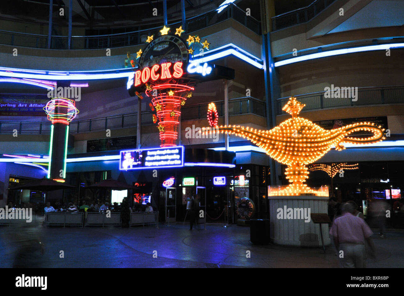 Fremont St, Las Vegas Stockfoto