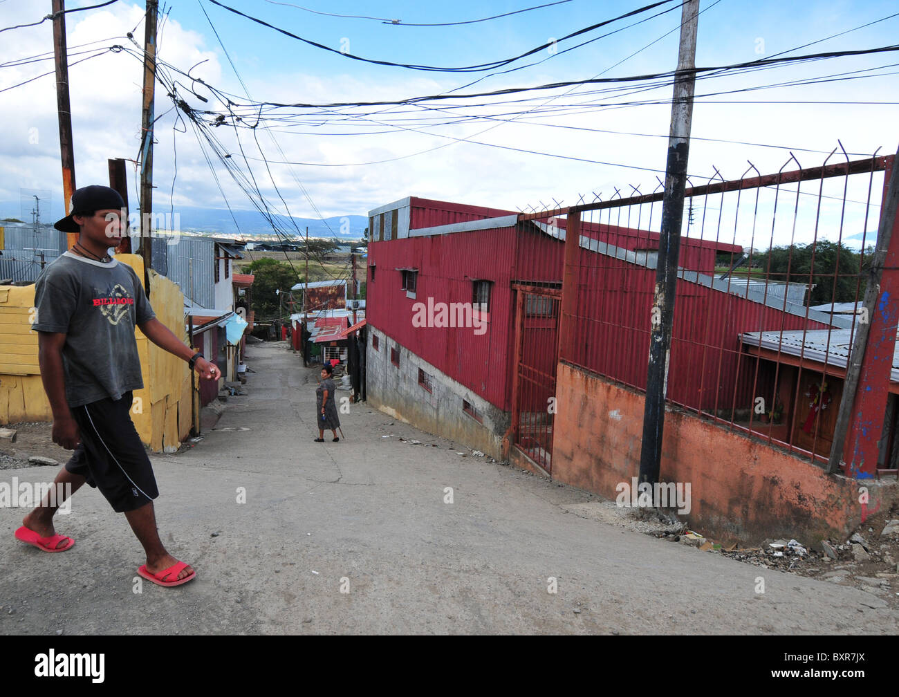 Pavas ist ein armes Viertel von San Jose Costa Rica Stockfoto