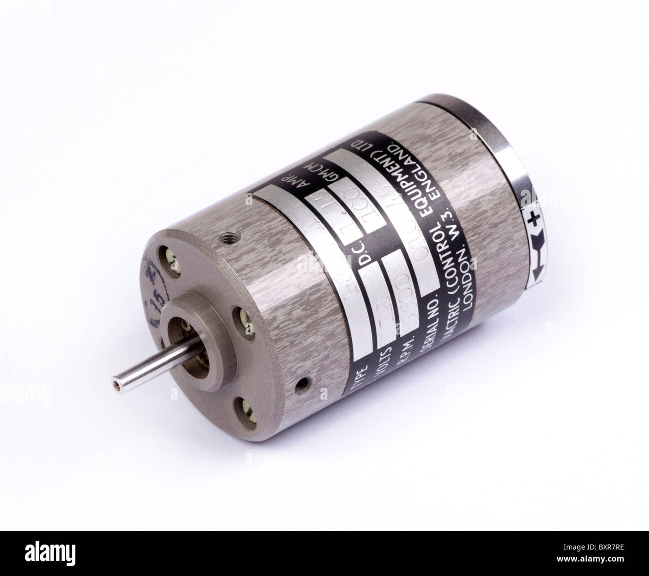 12 Volt DC Elektromotor Stockfoto