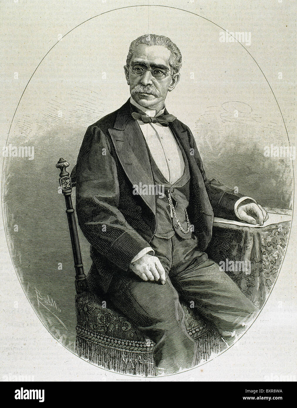 Aureliano Fernandez Guerra (1816 – 1894). Spanischer Schriftsteller. Stockfoto