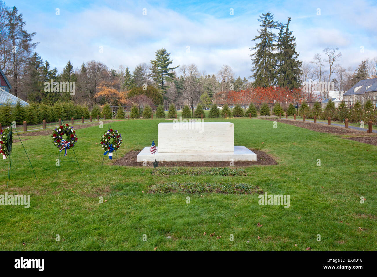 Grab von Franklin D Roosevelt, FDR Zuhause, Hyde Park, New York Stockfoto