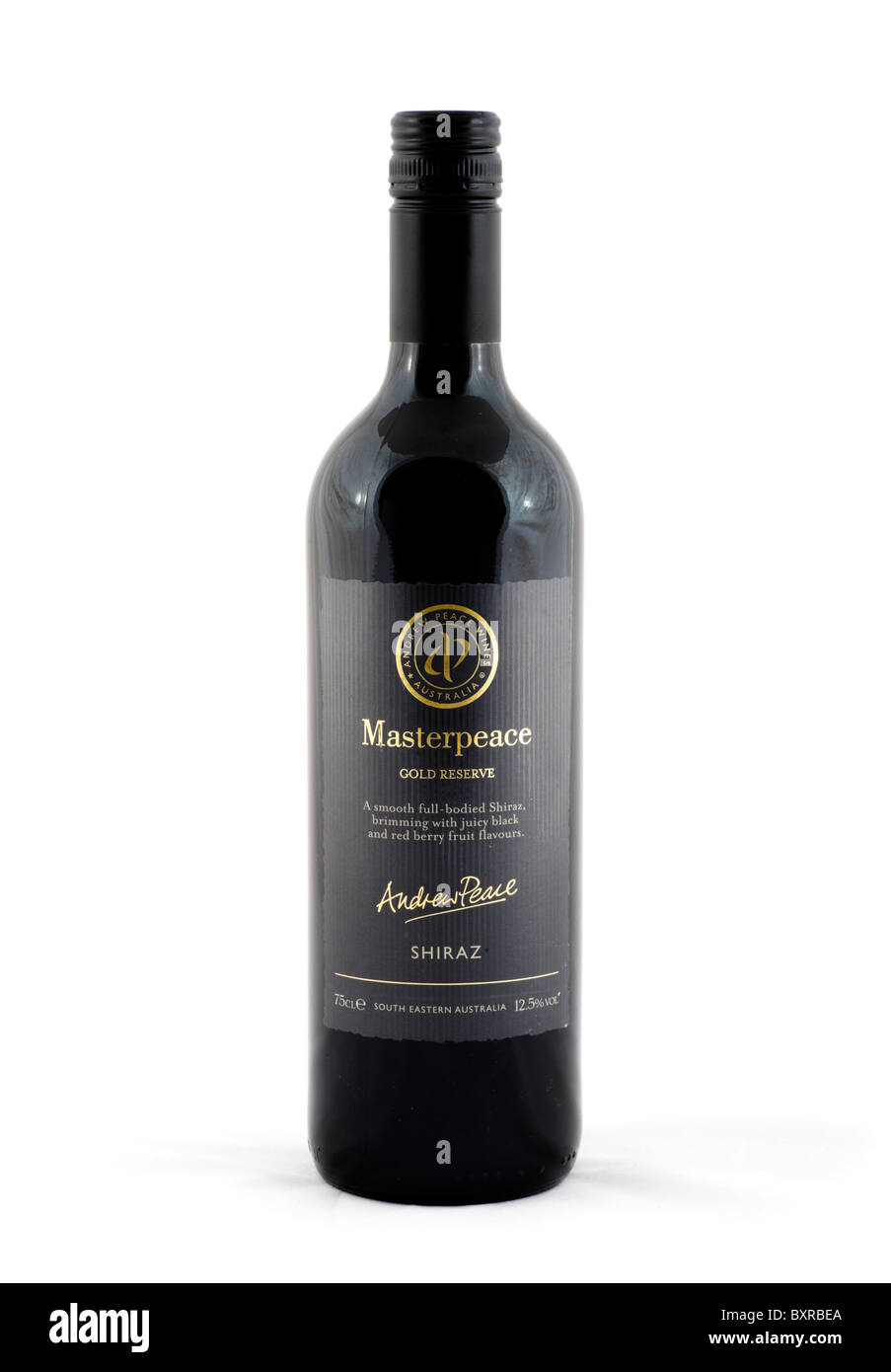 Flasche australischen Shiraz rot Wein, UK Stockfoto
