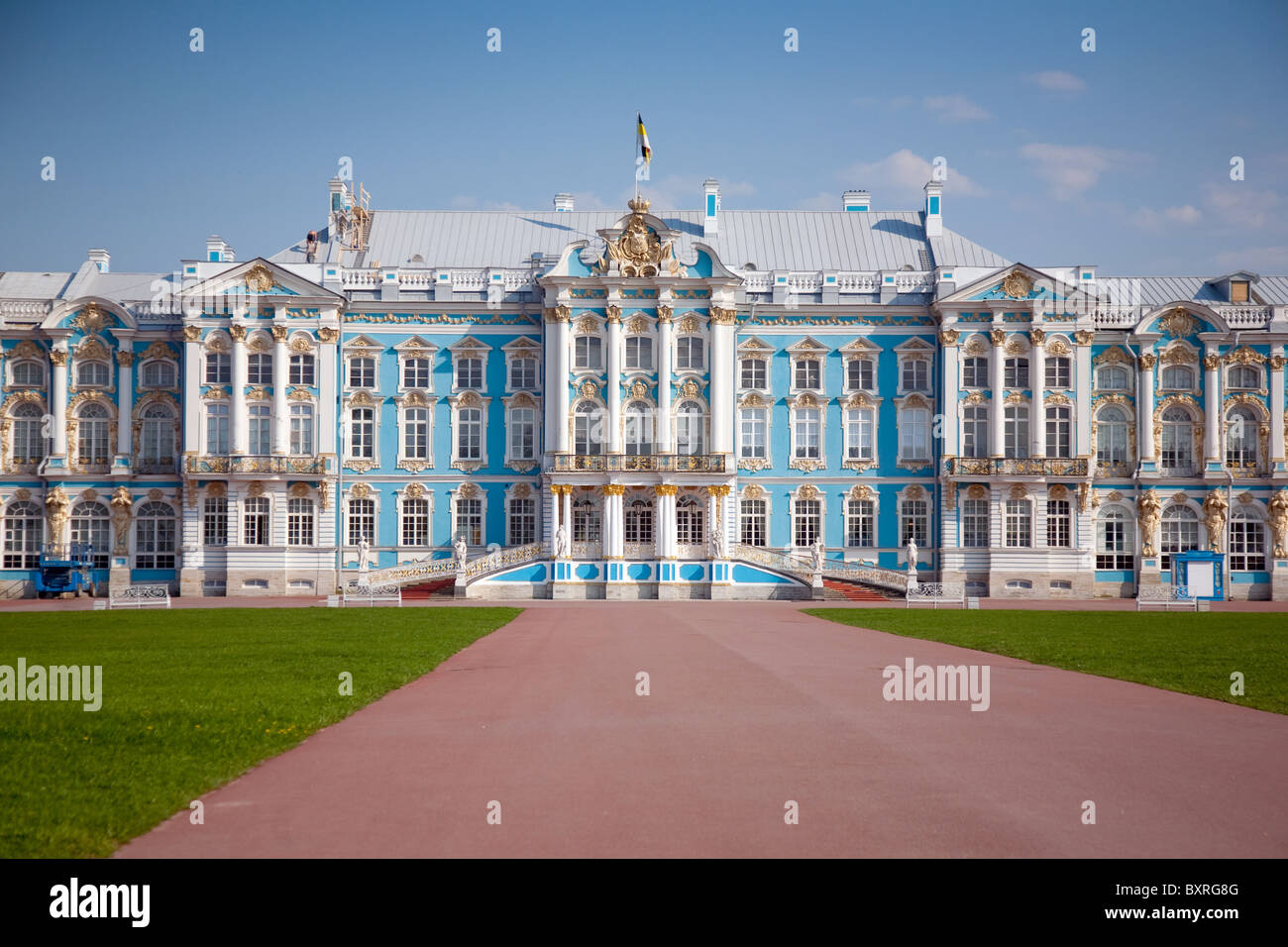 Katharinenpalast in Puschkin (Zarskoje Selo), Sankt-Petersburg, Russland Stockfoto