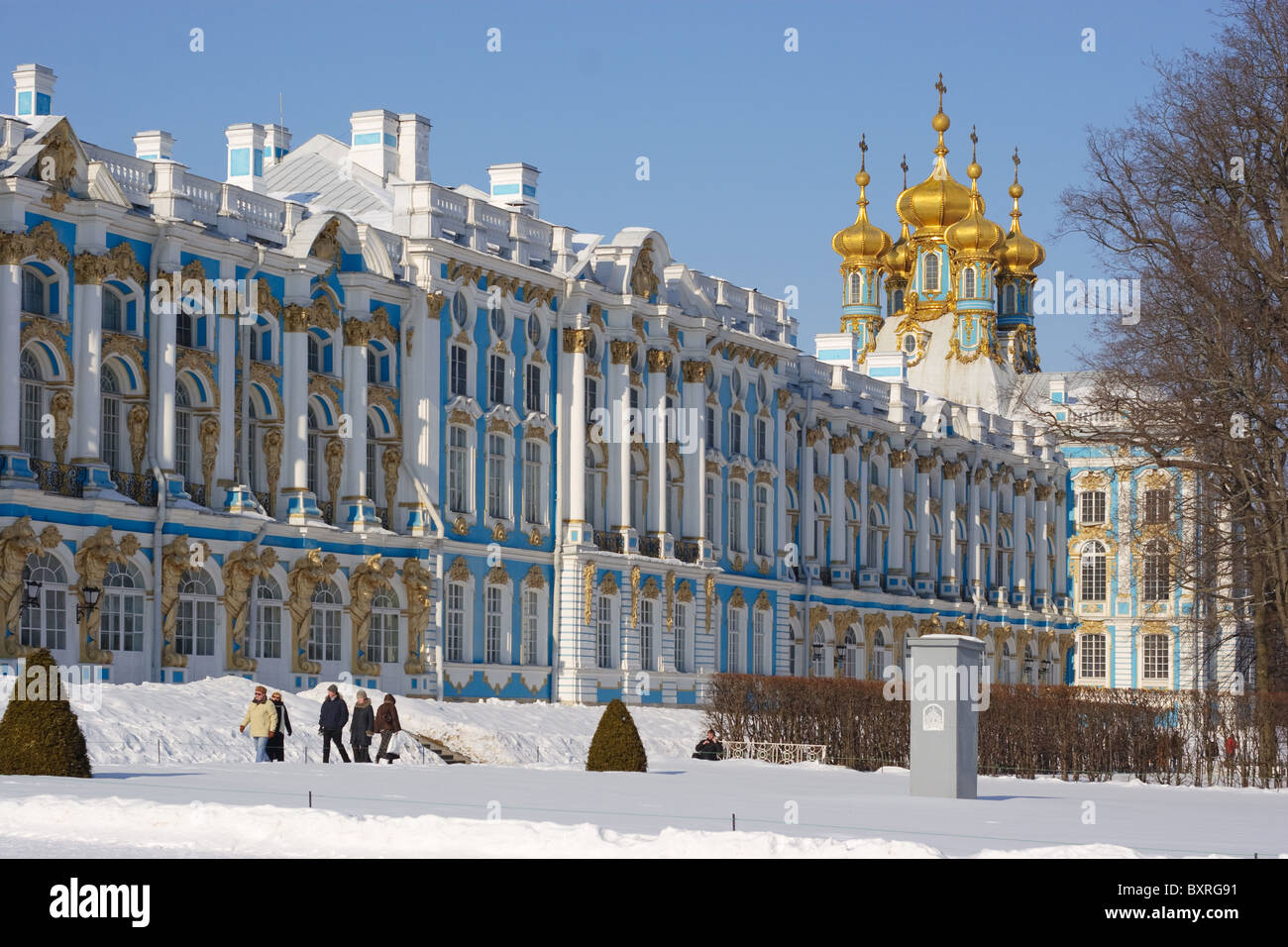 Katharinenpalast in Puschkin (Zarskoje Selo), Sankt-Petersburg, Russland Stockfoto