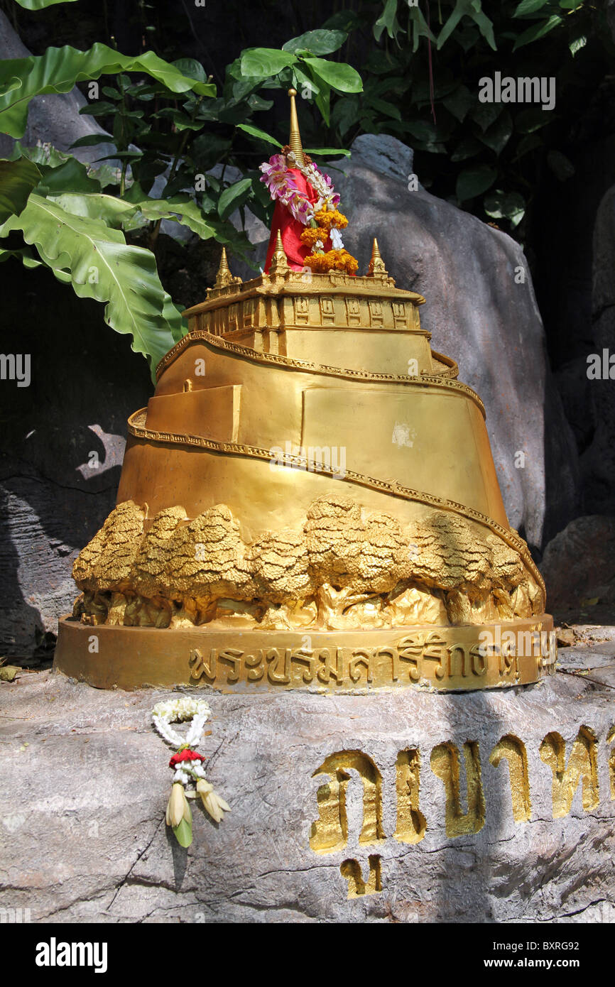 Wat Saket Tempel, dem goldenen Berg in Bangkok, Thailand Stockfoto