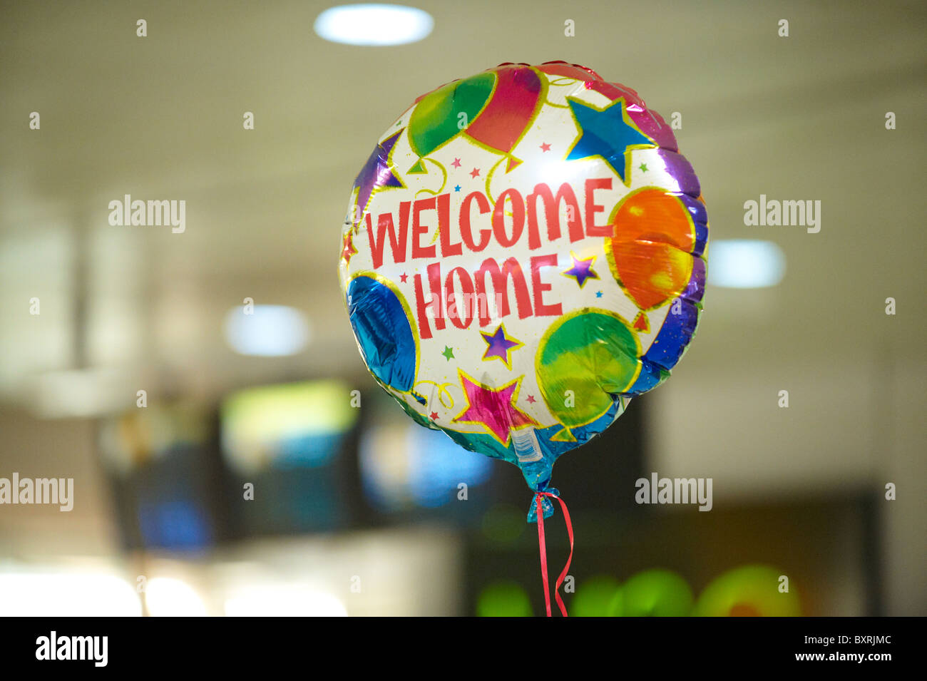 Welcome home balloon -Fotos und -Bildmaterial in hoher Auflösung – Alamy