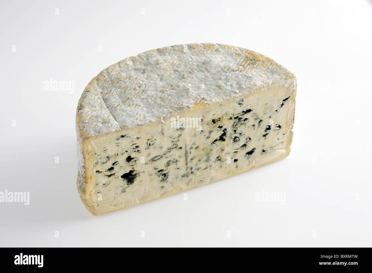 Französische Kuhmilchkäse Bleu d ' Auvergne Stockfoto