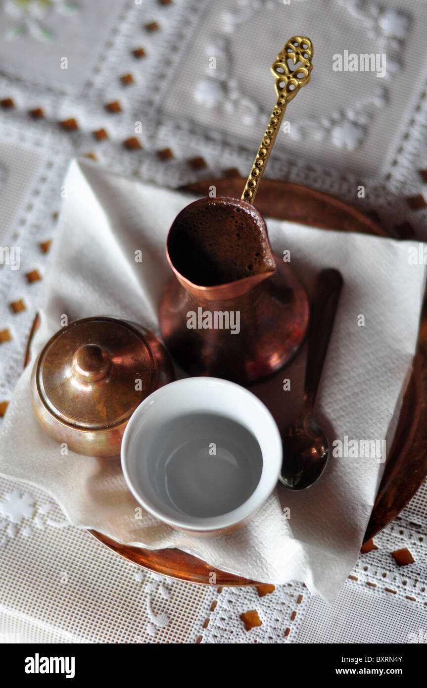 Bosnische Kaffee Stockfoto