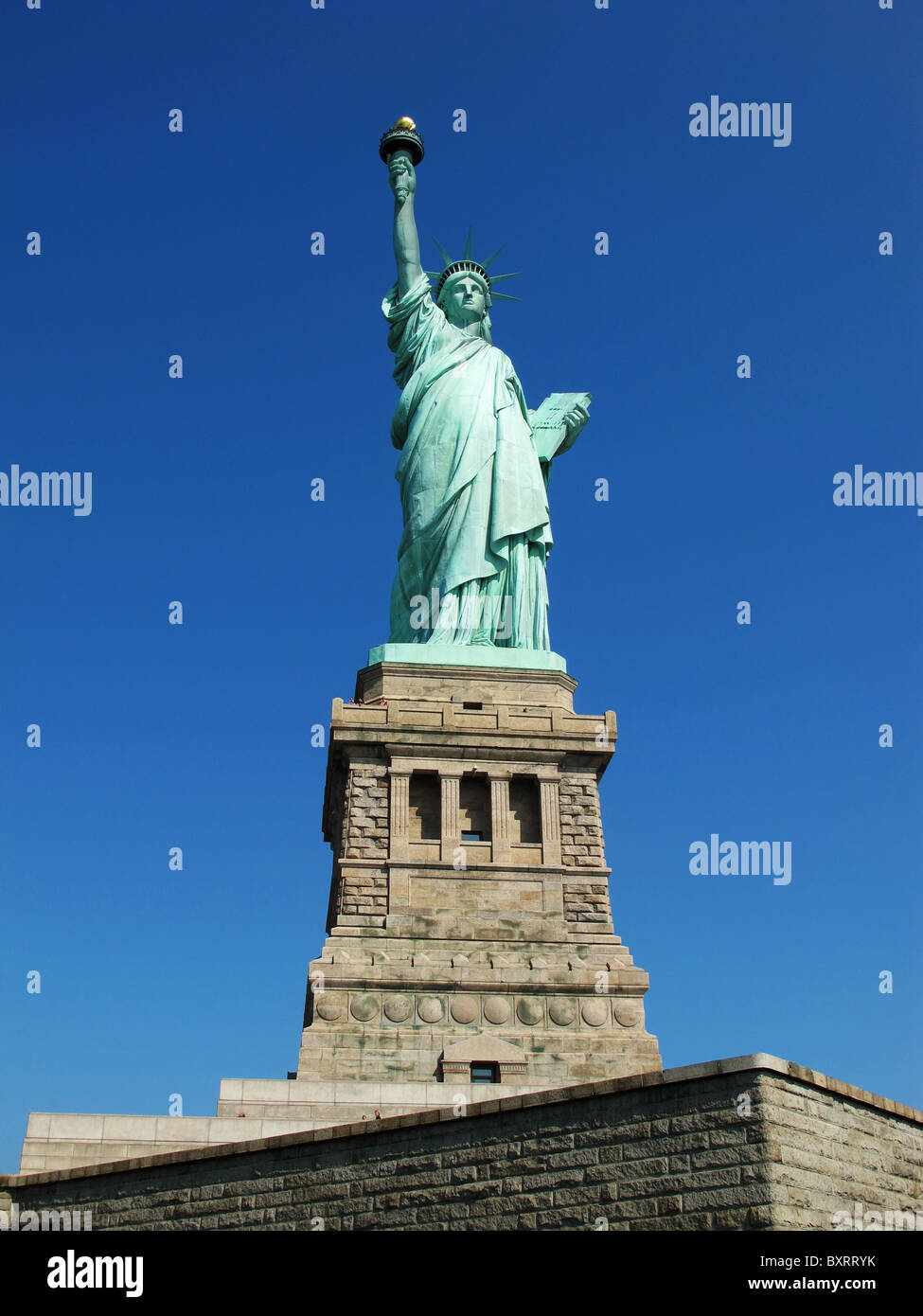 Die Statue of Liberty, Liberty Island, New York City, New York, Vereinigte Staaten von Amerika, Nordamerika Stockfoto