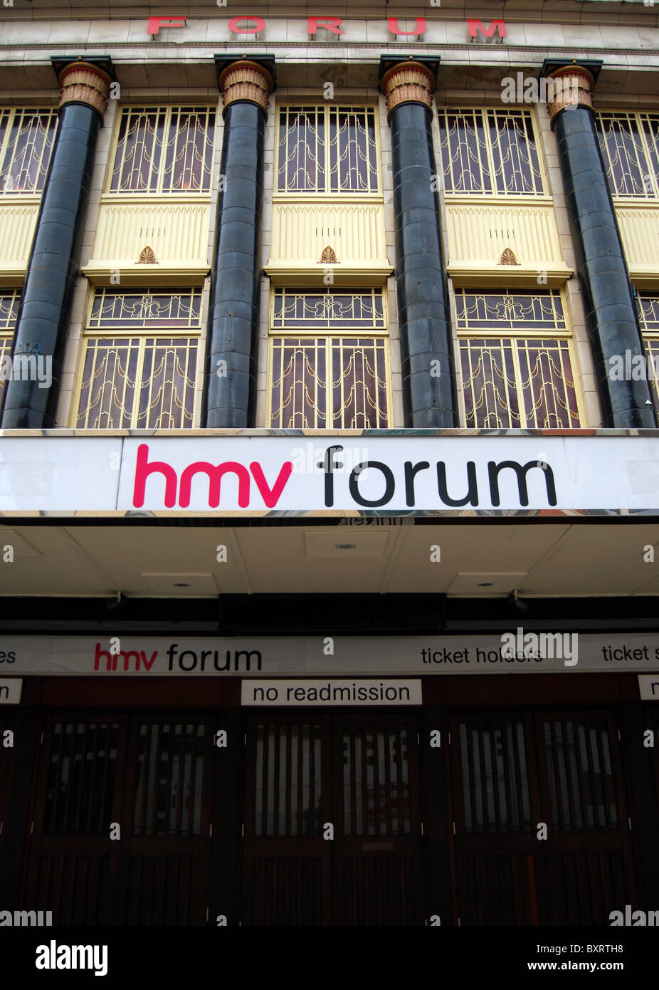 Allgemeine Ansicht der HMV Forum Musik Veranstaltungsort in Kentish Town, North London Stockfoto