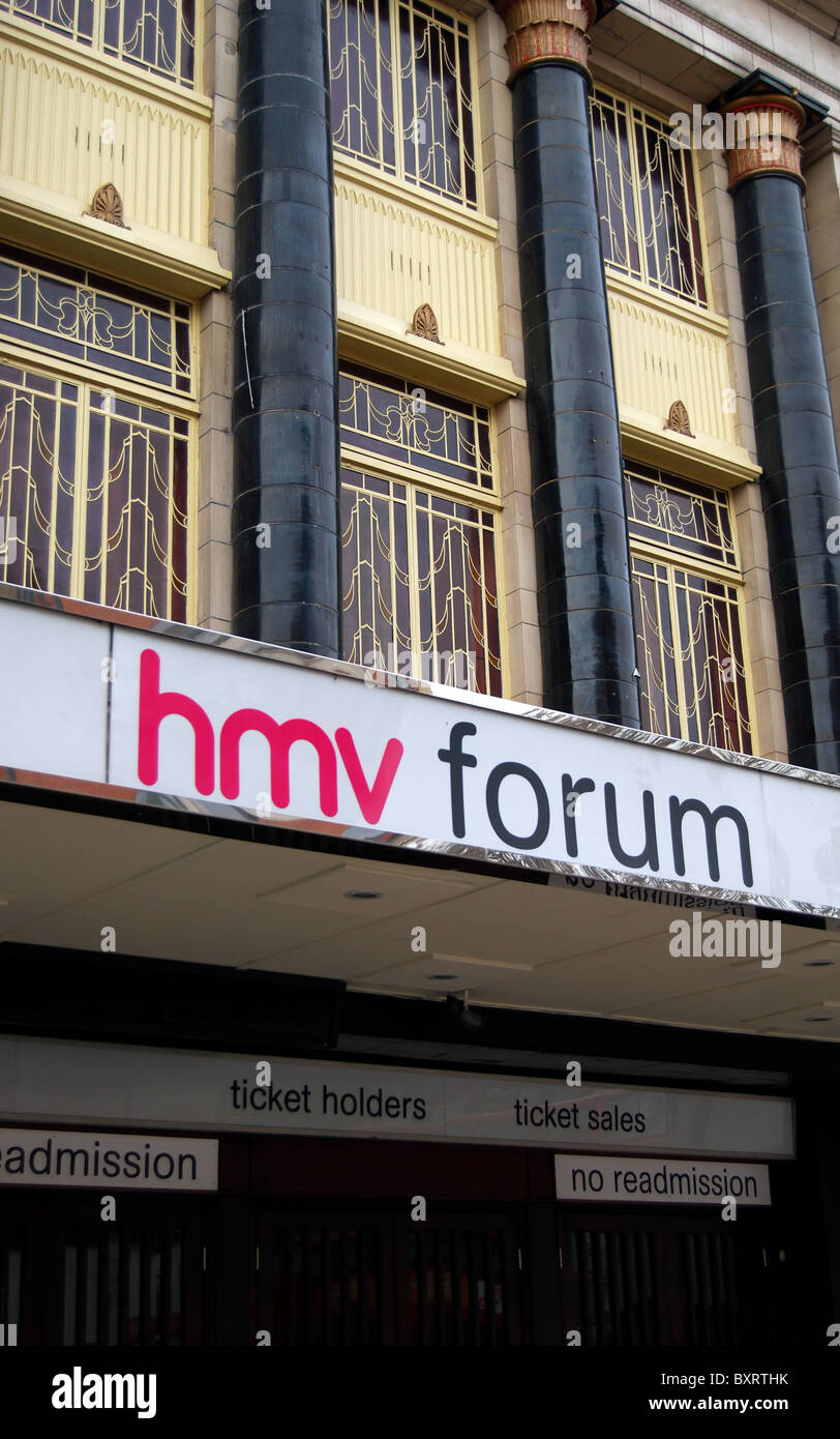 Allgemeine Ansicht der HMV Forum Musik Veranstaltungsort in Kentish Town, North London Stockfoto