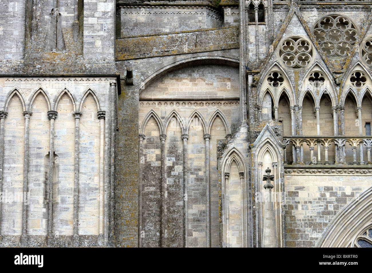 Frankreich, Normandie, Coutances, Detail der Cathedrale de Coutances Stockfoto