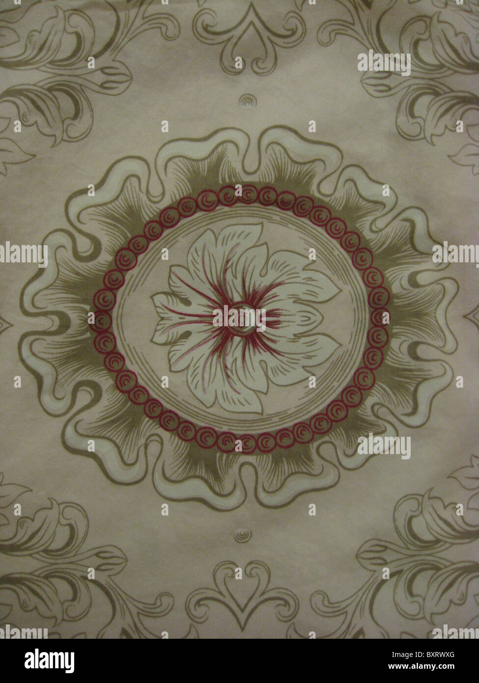 Textur des klassischen floralen Stoff Hintergrund Stockfoto
