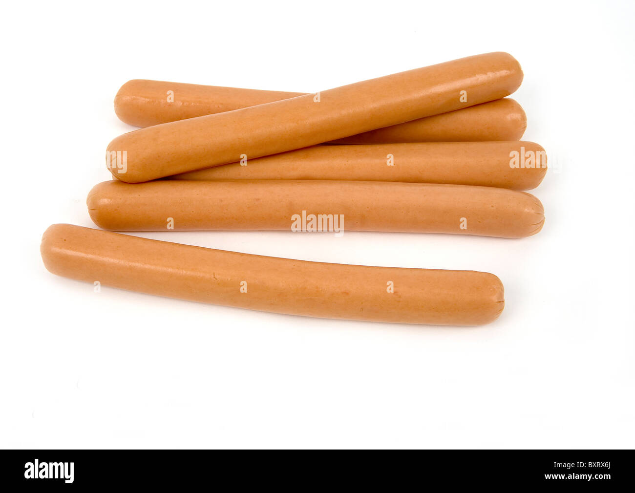 Frankfurter Würstchen (Wiener, Hot-Dog) Stockfoto