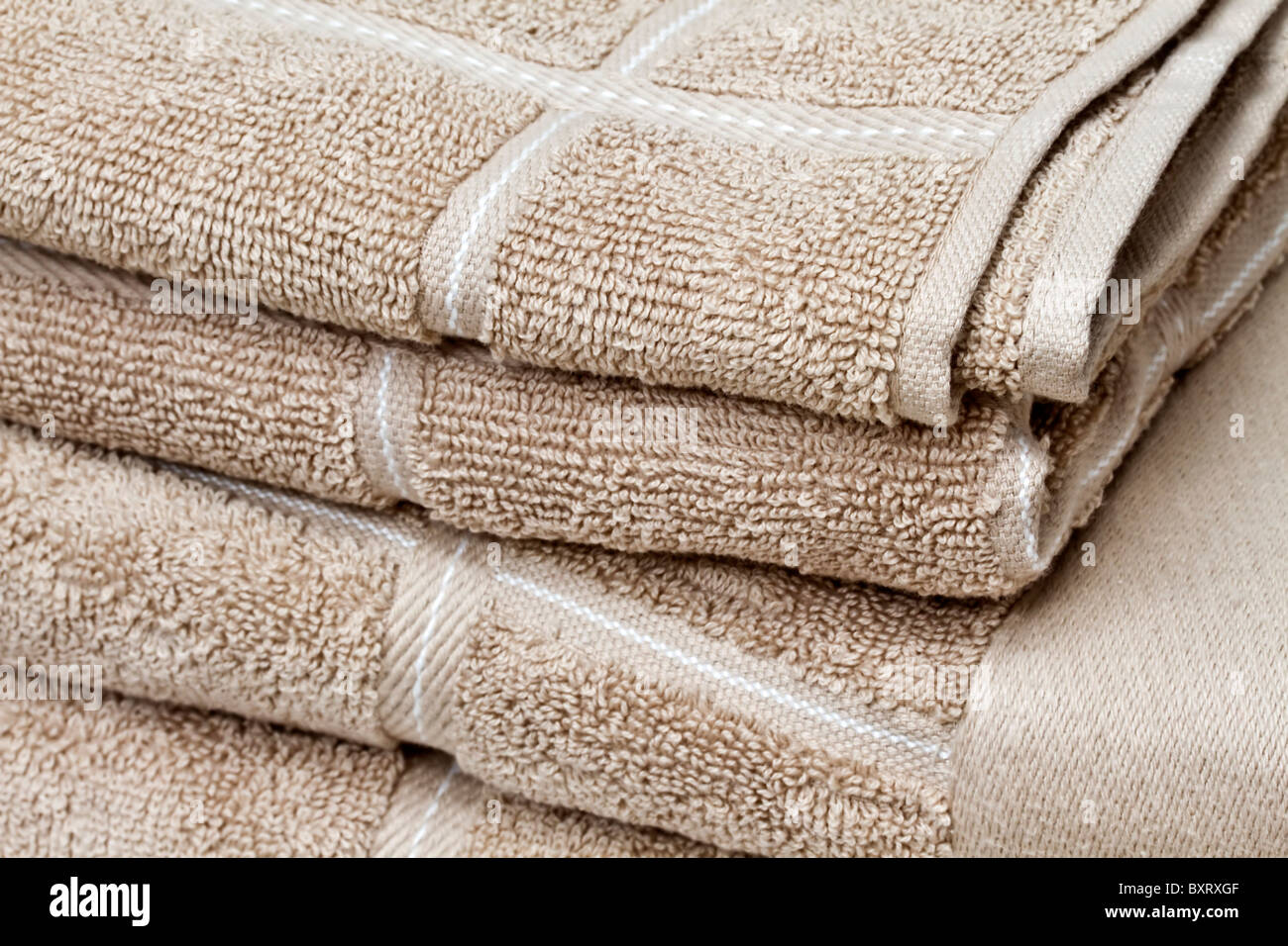 Hintergrund der Handtücher Stockfoto