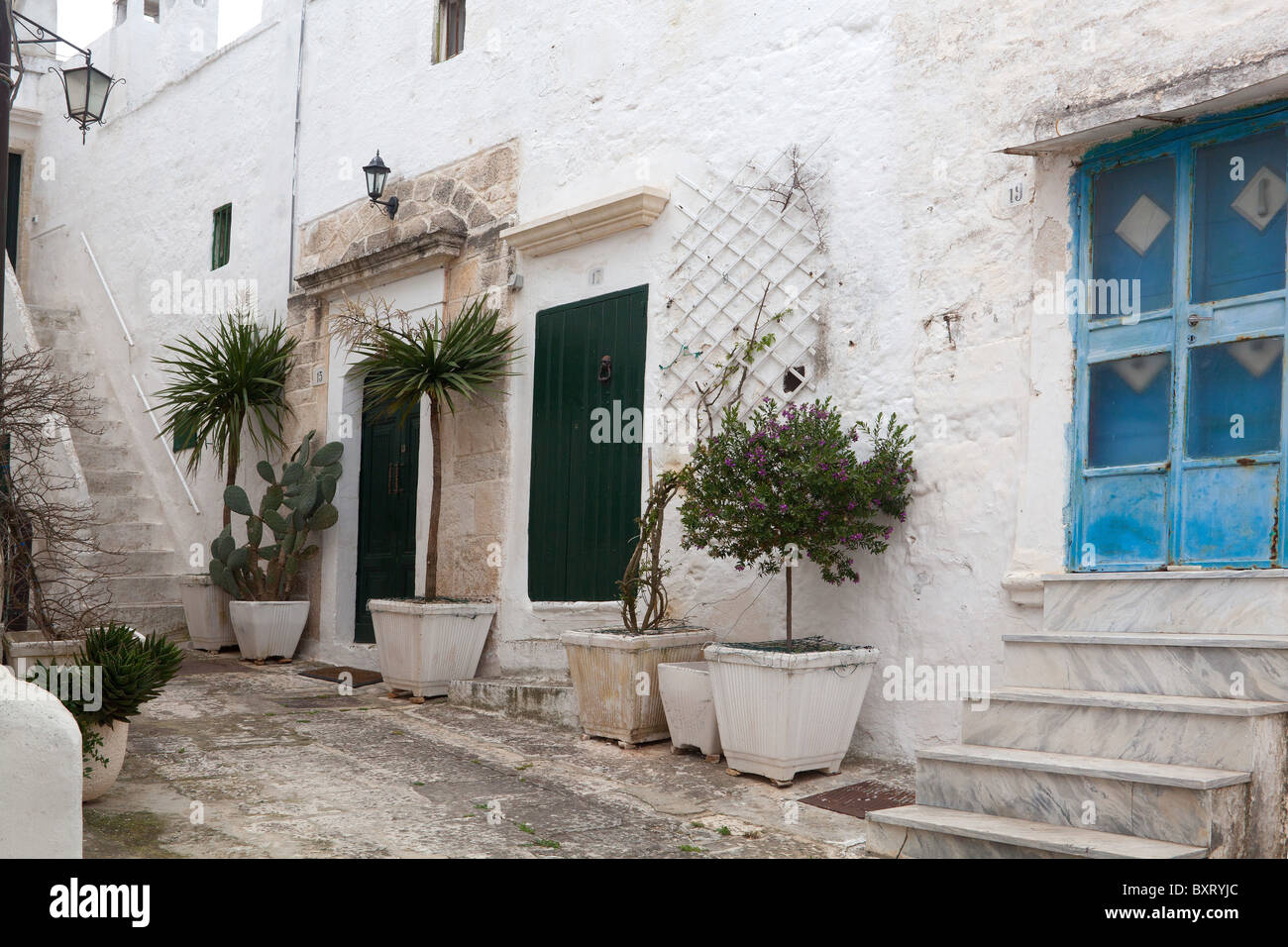 Haus, historisches Zentrum, Ostuni, Apulien, Italien Stockfoto
