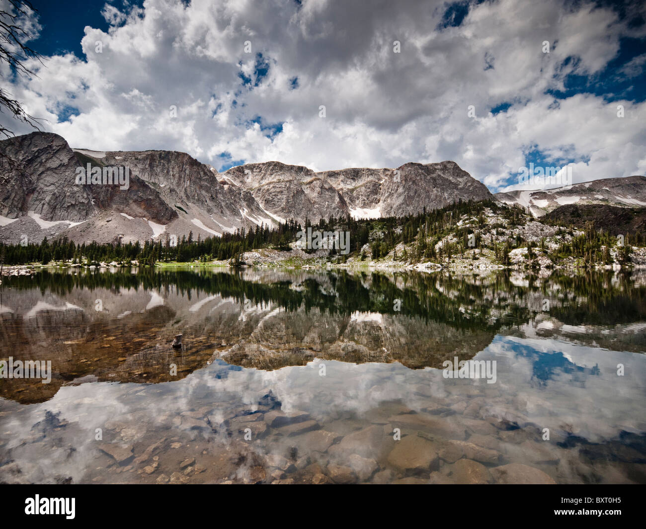 Mirror Lake, Medicine Bow Mountain National Forest, A Wyoming Nationalpark Stockfoto