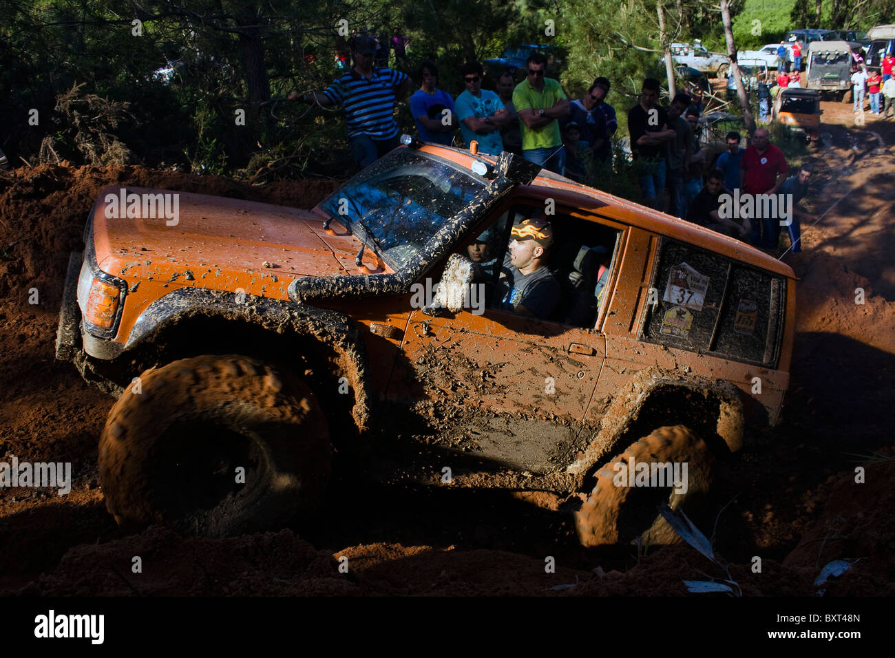 Ein 4 x 4-Event in Portugal Stockfoto