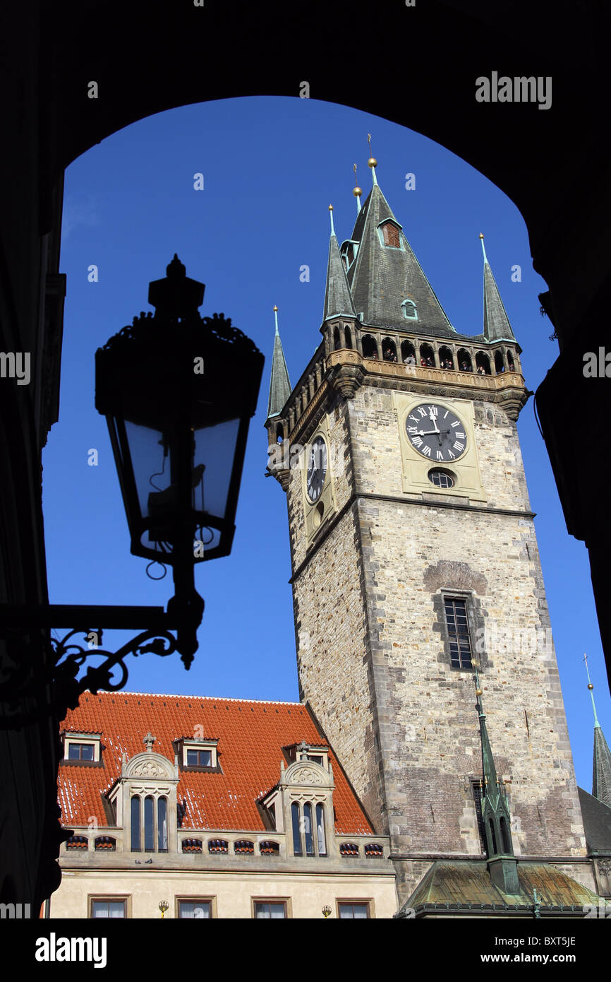 Altstädter Rathaus am Altstädter Ring in Prag, Tschechische Republik Stockfoto