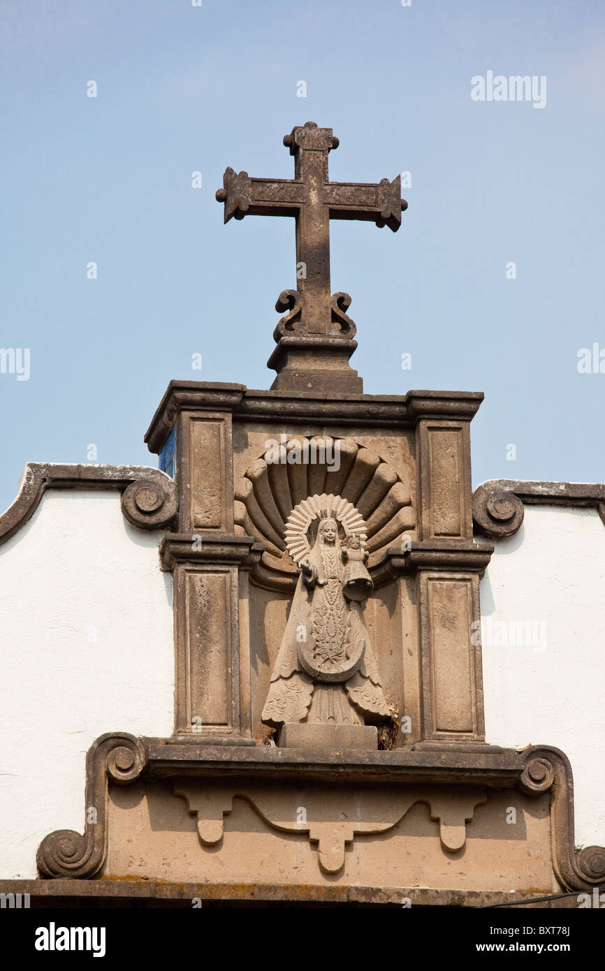 Katholischen Architektur, Coyoacán, Mexiko-Stadt, Mexiko Stockfoto