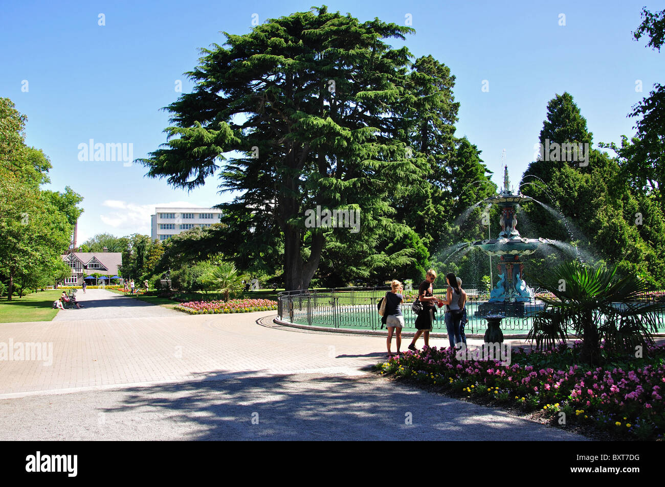 Christchurch botanische Gärten, Christchurch, Canterbury, Südinsel, Neuseeland Stockfoto