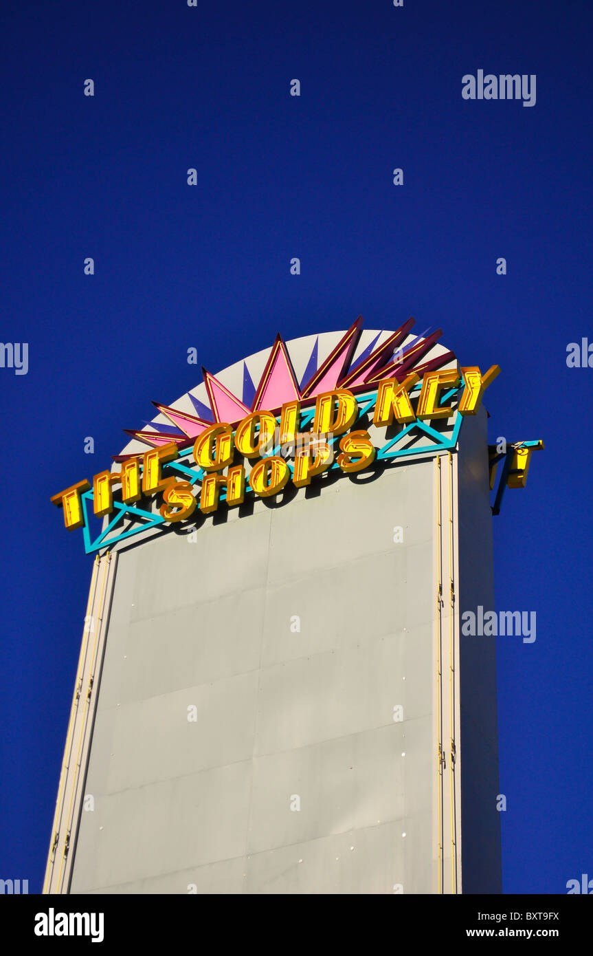 Die goldenen Schlüssel Geschäfte am Las Vegas Blvd. Las Vegas, Nevada, USA Stockfoto