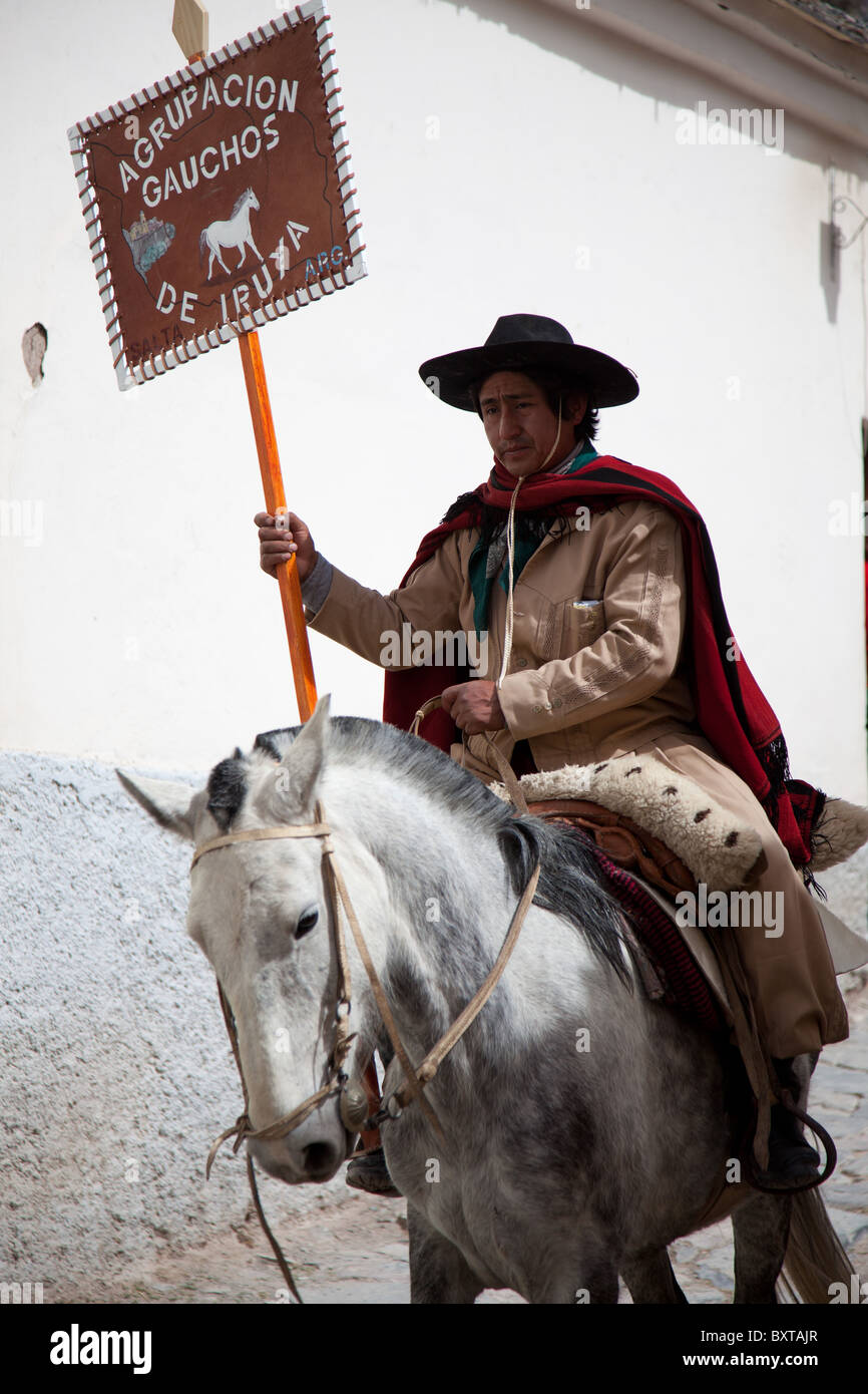 Jährliche typische religiöse Festlichkeit bei Iruya, Jujuy, Argentinien. Stockfoto