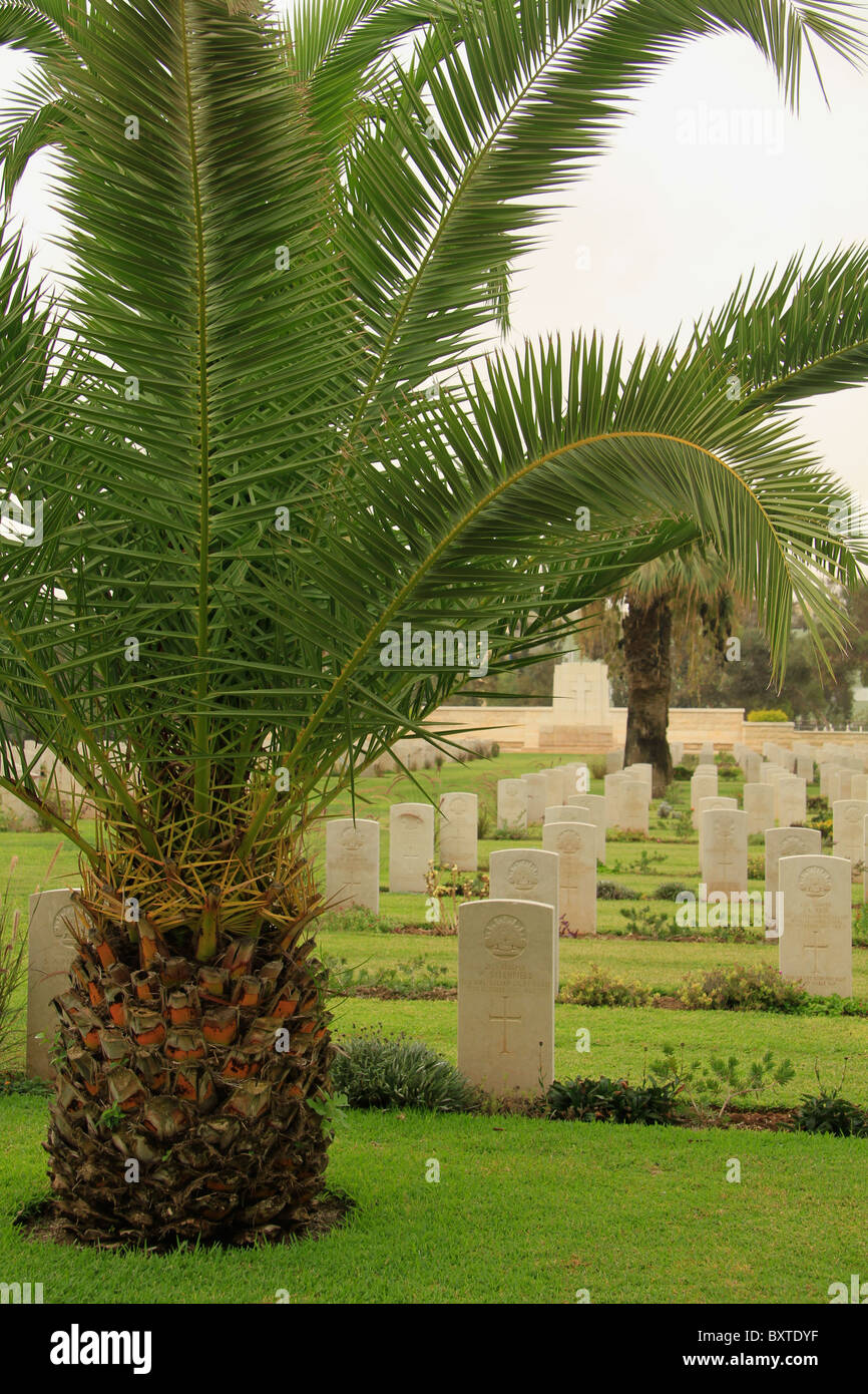 Israel, Negev, dem britischen Soldatenfriedhof in Beerscheba Stockfoto