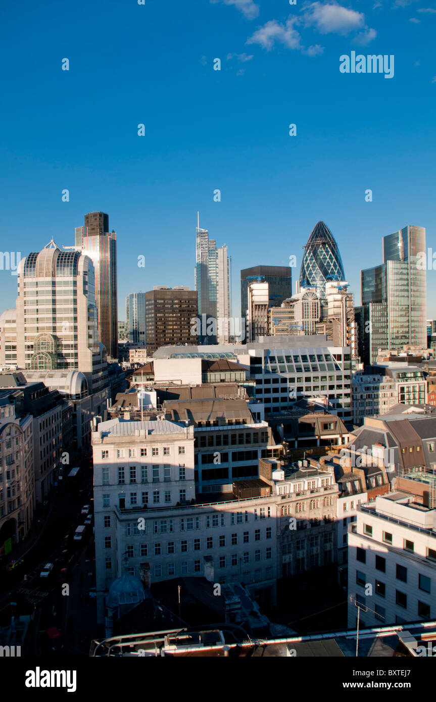 Europa, Großbritannien, England, London, Skyline der Stadt mit Heron-Tower Stockfoto